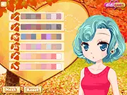 Screenshot of the free online dress-up game Autumn Breeze showing characters Melanie and Susie in stylish fall outfits, ready for a Black Friday shopping trip.