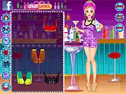 Stylish Bartender Girl free online game on PlayArcadeHub, dressing up Eva in a perfect outfit and glittery accessories for her cocktail event