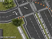 Free online drifting racing game thumbnail featuring a brightly colored sports car performing a sideways drift on a street track with a neon 'Miami' theme.