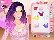 Free online celebrity dress-up game featuring the actress Nina Dobrev in various fashionable outfits and makeup looks.
