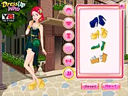 Princess Ariel in the Princess Team Green Dress Up Game, Eco-Friendly Fashion Game Online, Free Princess Styling Game