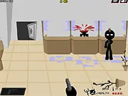Play Stickman Max Gangs free online shooter game as cop Max, fighting criminal stickman gangs in the city with various guns and a survival mode.