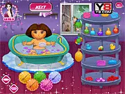Dora the Explorer Bath Time online free care game for kids PlayArcadeHub
