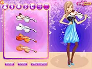 Play Wedding Violinist free online dress up game on PlayArcadeHub, featuring Tara the musician and elegant wedding outfits.