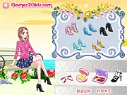The Roses Girls 2 online free dress-up game vintage cafe fashion short skirts