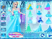 The character Queen Elsa from the free online game Elsa's Proposal Makeover, featuring elegant makeup and a beautiful outfit.