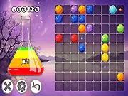 Screenshot of the Rainbow Lines puzzle game board showing a grid filled with different colored balls that need to be lined up to be removed. Play this free online color match game.