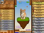 Cat Clicker MLG game screenshot, clicking the cat to unlock idle upgrades, free online clicker game