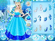 Elsa Change to Cat Queen Wedding free online dress up game screenshot, princess makeup and bridal gown