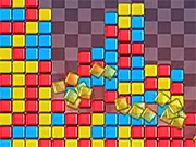 Cube Crush HD free online puzzle game screenshot with colorful blocks, crushing challenge, PlayArcadeHub