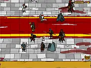 The Nameless turn-based strategy game screenshot, four heroes and a kangaroo fighting strange enemies online