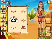 Folklore Fashion Dress Up game free online girl game with colorful dresses and feathery accessories