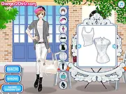 Masculine Style Dress Up free online girl game fashion blogger Kelly menswear