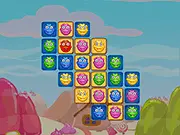 Online Jellies Fun Match 3 puzzle game showing colorful, squishy jellies being swapped