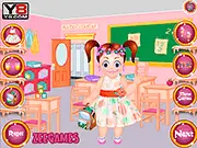 Play Emma's Classroom Decor free online game, dressing up Emma and designing the school room