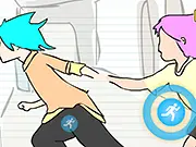 Dead Detention 2 Episode 1 free online adventure game screenshot, Max and Naomi characters, mystery and zombie theme.