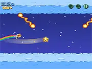 Astro Teemo free online flying game, dodging lasers and blasts while collecting coins by flying up and down
