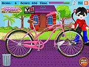 Play Girl Bicycle Cleaning online game, free bicycle repair and washing game for kids on PlayArcadeHub