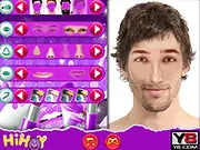 Realistic Makeup Men online game customizing male model face and hairstyle