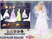 Gorgeous Bride Dress Up Free Online Game - styling a wedding dress with veil and tiara