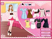 Screenshot of the game Another Me in this World, featuring two identical-looking cartoon girls, Jenny and her twin, in stylish coordinated outfits.