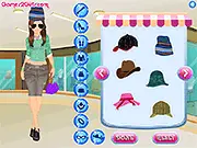 Shopping Girl Dress Up free online game screenshot with comfortable and fashionable clothes on PlayArcadeHub
