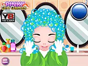 Princess Hairstyle Makeover Free Online Game - styling hair with a crown and jewels