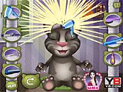Baby Talking Tom Hair Salon Free Online Game - styling hair with curls and color