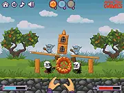 Epic Wizard free online action puzzle game screenshot of the wizard casting a magic spell on PlayArcadeHub