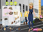 Model wearing stylish Alibaba Shorts outfit in the free online fashion and dress up game