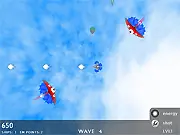 Aethership game screenshot, play free online arcade shooter, upgrade weaponry and fight æther monsters