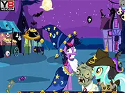 Free My Little Pony Halloween Fun Night online game Twilight Sparkle looking for magical items