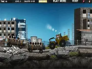 Play Heavy Trailers free online game, driving a heavy monster truck with two loaded cargo trailers
