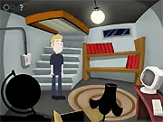 Play Yurius's House of Spooks free online adventure game retrieving a toy from a spooky house