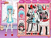 Maid Fashion Dressup free online game screenshot. Stylish Miranda character customization.