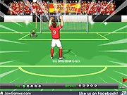 Soccer Free Kick Challenge 2 free online sports game featuring a penalty kick on a soccer field