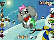 Cute Puppy Dress Up Game screenshot, customizing and styling an adorable puppy with clothes and accessories online