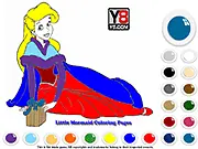 Princess Ariel Christmas Coloring online game free festive character