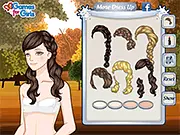 Play Beautiful Braids free dress up game online with makeup and fashion