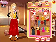 Winter Besties Dressup free online game screenshot, showing three girls in fashionable and cozy winter clothing