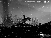 Play Dark Snow Challenge free online bike game on snowy dark tracks
