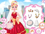 Superhero Wedding Day dress-up game, superhero bride in wedding dress and make-up, free online fashion game