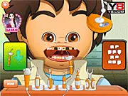 Play Diego Tooth Doctor free online kids' game, helping Diego fix his teeth and get a healthy smile