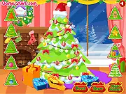 Christmas Tree Decoration game with ornaments, stars, and presents