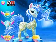 Pony Caring free online simulation game, play pet care game, bathe and groom a pony, animal game PlayArcadeHub