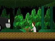 The game screen for Dig your own Grave! showing a character digging a hole in the ground with a shovel.