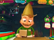 Snow Village Tycoon Online free game screenshot, Christmas management simulator, build shops and establishments on PlayArcadeHub