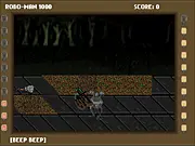 Runaway Rob: Endless Robot Rampage free online game, high-score shooter and survival action on PlayArcadeHub