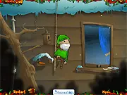Santa's Rescue Elf free point n click game, play online Christmas adventure, help Santa stuck in chimney