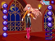 Magic Christmas Party free online dress up game where you choose magical clothes and accessories for Rebecca